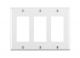 Decora GFCI Wall Plate 3 Gang Thermoset white