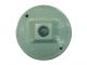 Weatherproof Round Cover 1 Hole White