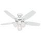 Hunter Builder Ceiling Fan with Light White 42in (52105)