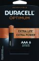 Duracell Optimum AAA Alkaline Batteries 6pk