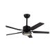 Vision Celing Fan with LED Light and Remote Black  52 in. (AOE-BJ0910-116)