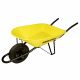 Surtek Wheelbarrow Garden Metal Yellow 4.5 cu. ft. (CAT452)
