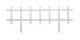 Cape Cod Fence White Plastic Decorative Garden Border 13.5in x 33in