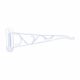 Panacea White Steel Swivel Wall Plant Hook 10in