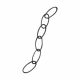Panacea Black Steel Sturdy Ceiling Extender Chain 36in D x 36in H x 3/4in W