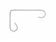 Panacea White Steel Basic Wall Hook 6in D x 6in H x 9/16in W