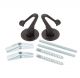 Panacea Steel Black Swag Hook 1.25in W x 1.5in H x 1.2in D 2pk