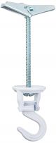 Panacea Steel White Swivel Swag Hook 1.3in W x 3.6in H, 4.5in D