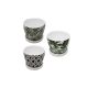 Planter Assorted Leafy / Diamond Pattern 12 x 12 x 10 cm (767-04148)