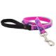 Lupine Pet Reflective Pink Paws Nylon Dog Leash 6ft