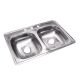 Fermetal Kitchen Sink Double Bowl Stainless Steel 33 x 22 x 6 in. (FRE-05)