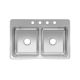 Kitchen Sink Stainless Steel 33x22, 7in Deep (4666327)