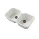 Acrylic Double Sink White 30.4 x 16.4 x 7 in. (GX105)