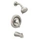 Moen Adler 1 Handle Tub and Shower Mixer Brush Nickle (4785994) (82603SRN)