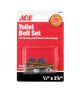 Toilet Bowl Bolt Set 1/4in x 2-1/4in