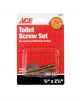 Toilet Bowl Screw Set 1/4in x 2-1/2in