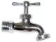 Fermetal Bibcock Hose Chrome 1/2in (LLA-73)