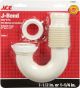 Drain J-Bend Flex Form N Fit 1-1/2in and 1-1/4in