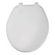 Basic Plastic Round Toilet Seat in White