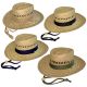 Dorfman Pacific Straw Hat Natural Assorted