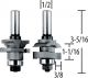 Makita Router Bit Stile Rail 2pc (733336A)