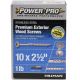 Exterior Wood Screw Stainless Steel 10 x 2-1/2 in. (79pcs) (48622)