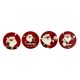 Christmas Magnet Ceramic Assorted (180-2200322)