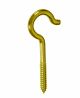 Screw Hook Brass .207in x 3-5/8in