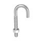 J-Bolt with Nut 3/8-16 x 3-3/4in