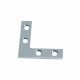 Corner Brace Flat Zinc 2in x 3/8in