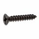 Screws Wood 12 x 1-1/4in Black 18pc