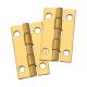 Hinge Narrow Solid Brass 1-1/2in