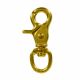 Eye Bolt Snap Trigger Strap Swivel Solid Brass 5/8in