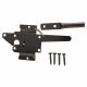 Latch Gate Post Mount Black