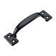 Pull Utility Door Black 5-1/2in