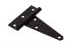 T-Hinge Heavy Duty Black 4in 2pc