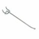 Peg Hook Single Zinc 1/4in x 4in
