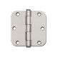 Hinge Door Round Corner Satin Nickel 3-1/2in
