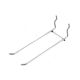 Peg Hook Double Zinc 6in
